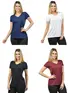 Kit 4 Blusas Femininas Malha fria Z