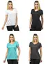Kit 4 Blusas Femininas Malha fria Z