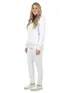 Conjunto jaqueta fem jovem c/ capuz e calça de punho