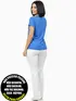 Blusa longa gola redonda
