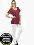 Blusa longa gola redonda