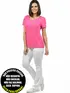 Blusa longa gola redonda