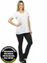 Blusa longa gola redonda