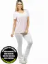 Blusa longa gola redonda