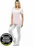 Blusa longa gola redonda