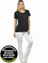 Blusa longa gola redonda