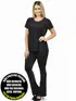 Blusa longa gola redonda