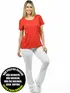 Blusa longa gola redonda
