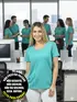 Blusa longa gola redonda