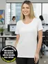 Blusa longa gola redonda