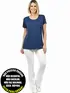 Blusa longa gola redonda