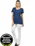 Blusa longa gola redonda