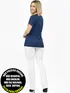 Blusa longa gola redonda