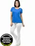 Blusa longa gola redonda