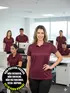 Polo feminina malha fria fenomenal(sem elasticidade)