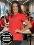 Polo feminina malha fria fenomenal(sem elasticidade)