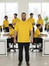 Polo piquet masculina plus size fenomenal