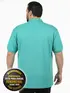 Polo piquet masculina plus size fenomenal