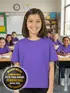Camiseta algodão gola redonda infantil unissex fenomenal