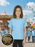 Camiseta algodão gola redonda infantil unissex fenomenal