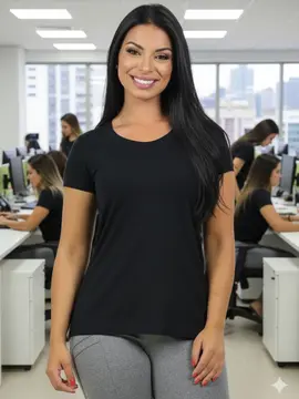 Blusa fenomenal visco-premium confort: elegância corporativa