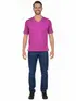 Camiseta masculina algodão decote v fenomenal