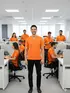 Camiseta masculina algodão decote v fenomenal