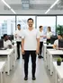 Camiseta masculina algodão decote v fenomenal