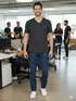Camiseta masculina algodão decote v fenomenal