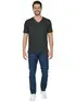 Camiseta masculina algodão decote v fenomenal