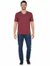 Camiseta masculina algodão decote v fenomenal