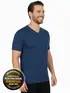 Camiseta masculina algodão decote v fenomenal