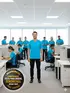 Camiseta masculina algodão decote v fenomenal