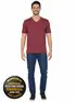 Camiseta masculina algodão decote v fenomenal
