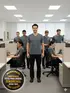 Camiseta masculina algodão decote v fenomenal