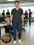 Camiseta masculina algodão decote v fenomenal