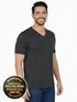 Camiseta masculina algodão decote v fenomenal