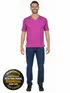 Camiseta masculina algodão decote v fenomenal