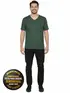 Camiseta masculina algodão decote v fenomenal