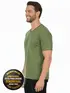 Camiseta masculina algodão decote v fenomenal