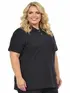 Camisa polo piquet feminina plus size fenomenal
