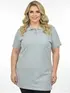 Camisa polo piquet feminina plus size fenomenal