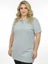 Camisa polo piquet feminina plus size fenomenal