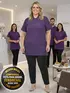 Camisa polo piquet feminina plus size fenomenal