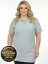 Camisa polo piquet feminina plus size fenomenal