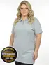 Camisa polo piquet feminina plus size fenomenal