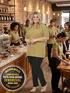Camisa polo piquet feminina plus size fenomenal