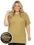 Camisa polo piquet feminina plus size fenomenal
