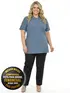 Camisa polo piquet feminina plus size fenomenal