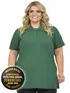 Camisa polo piquet feminina plus size fenomenal